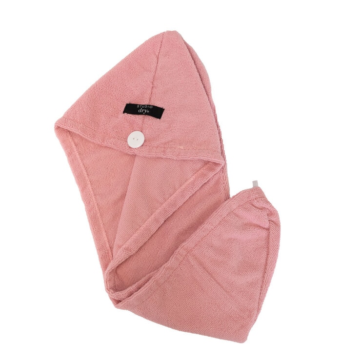 Danielle Creations, Turban Hair Towels, 2x2 Pack Pink & Grey Opened Pink Danielle Creations, Turban Hair Towels, 2x2 Pack Pink & Grey Opened Pink