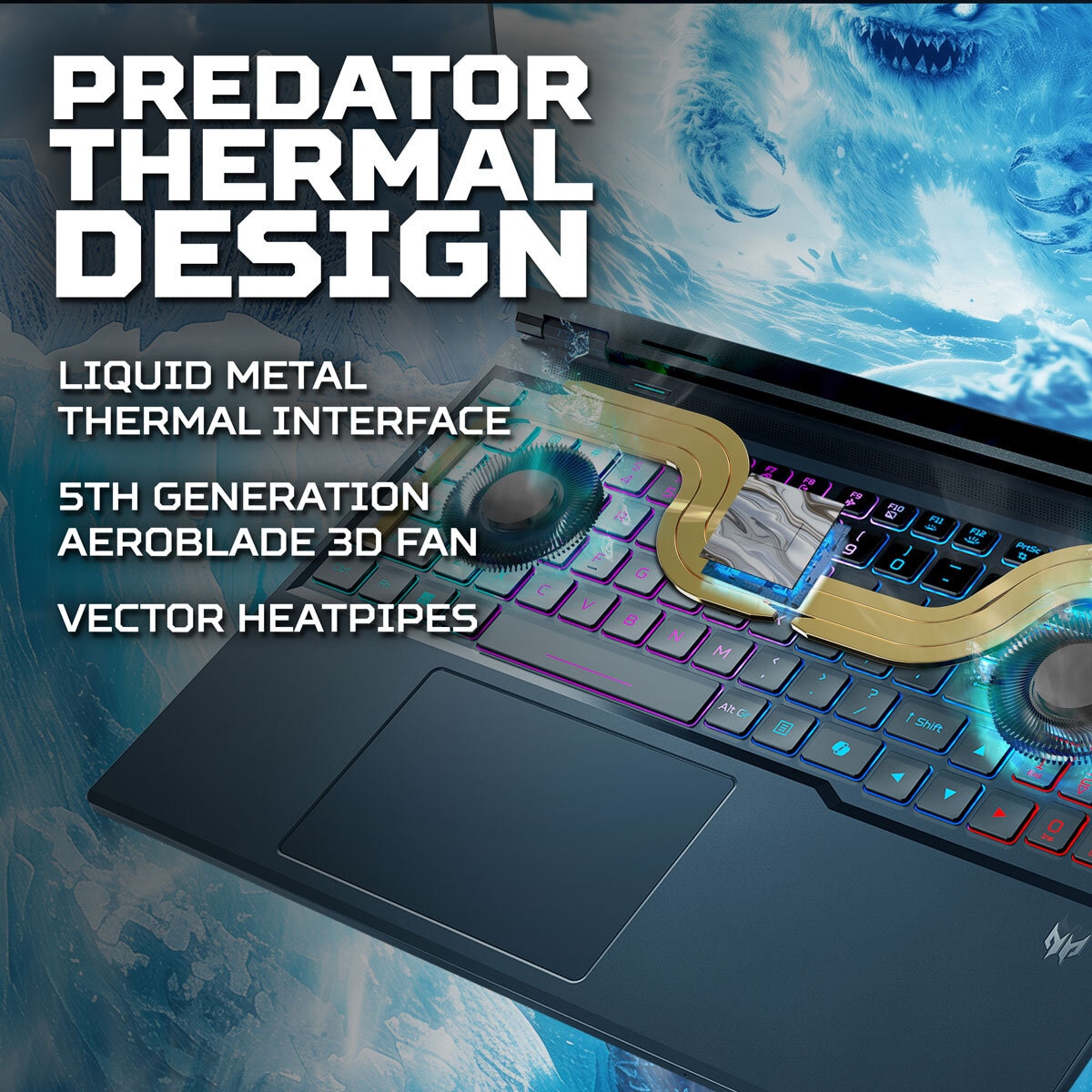 Acer Predator Helios NEO 16, Intel Core Ultra 7, 16GB RAM, 1TB SSD NVIDIA GeForce RTX 5070, 16 Inch Gaming Laptop, NH.QX3EK.002