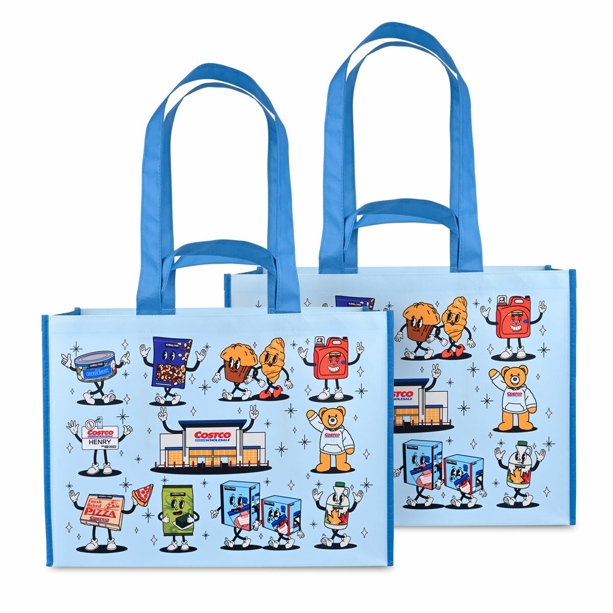 Costco Characters Tote Bags, 2 Pack Costco Characters Tote Bags, 2 Pack
