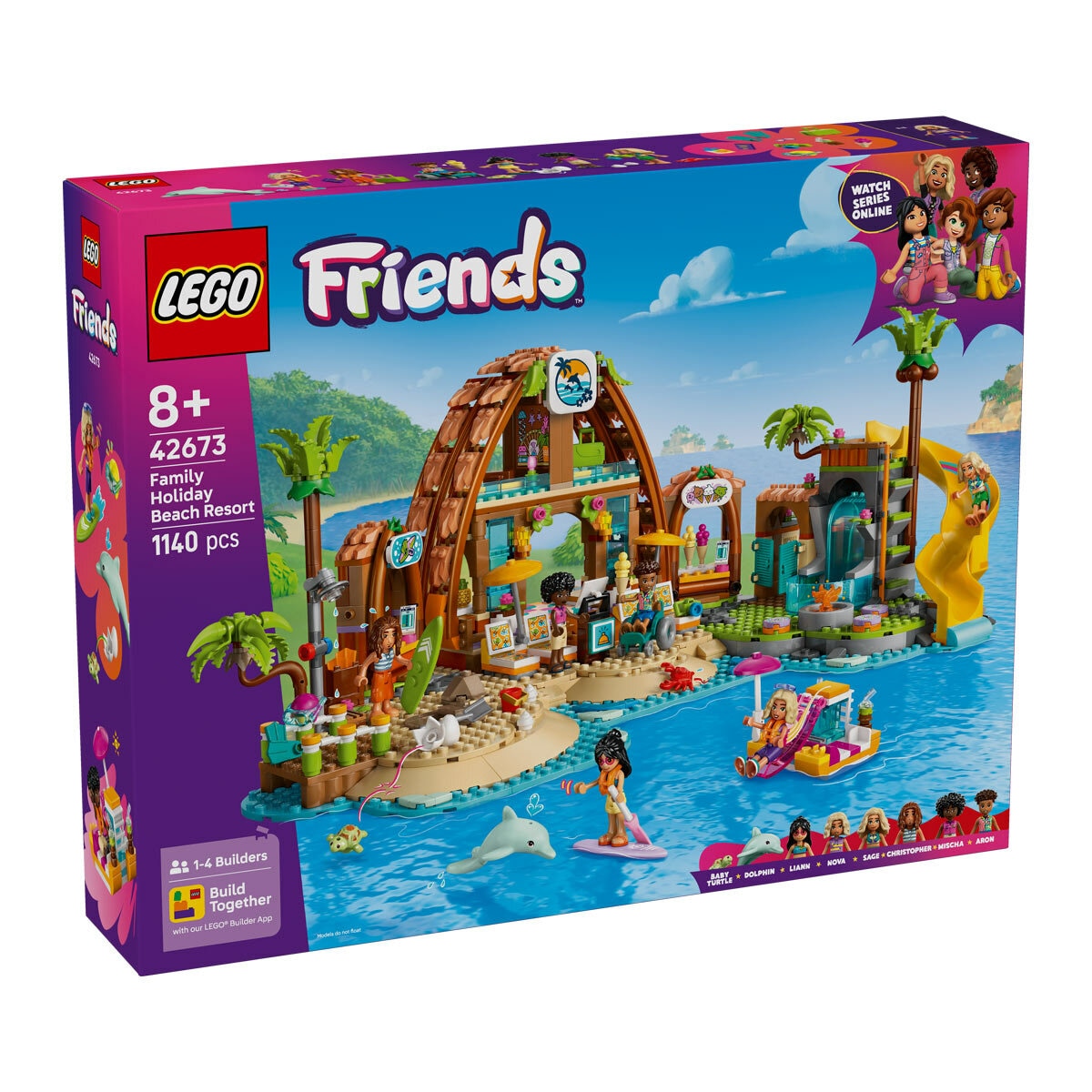 LEGO Friends Family Holiday Beach Resort - Model 42673 (8+ Years)