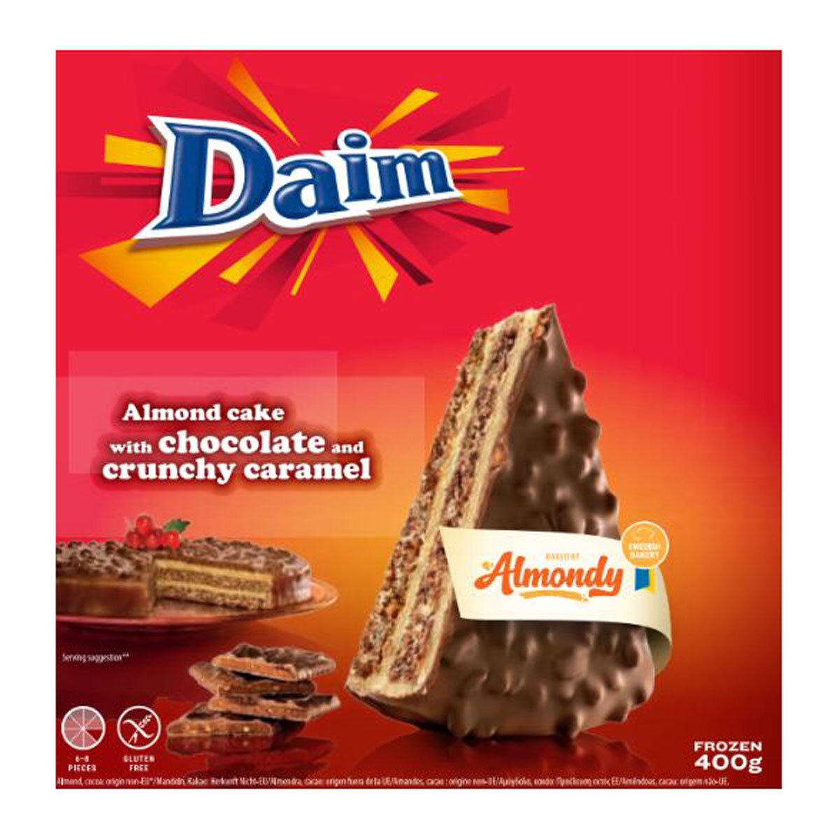 Almondy Daim Cake, 2 x 400g