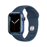 Buy Apple Watch Series 7 GPS + Cellular, 41mm Blue Aluminium Case with Abyss Blue Sport Band, MKHU3B/A at costco.co.uk