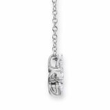 0.34ctw Round Brilliant Cut Diamond Pendant, 18ct White Gold