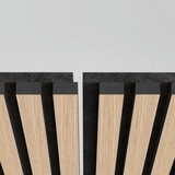 Artika Sonolok Acoustic Wall Panel Set in Oak & Black, 4 Pack