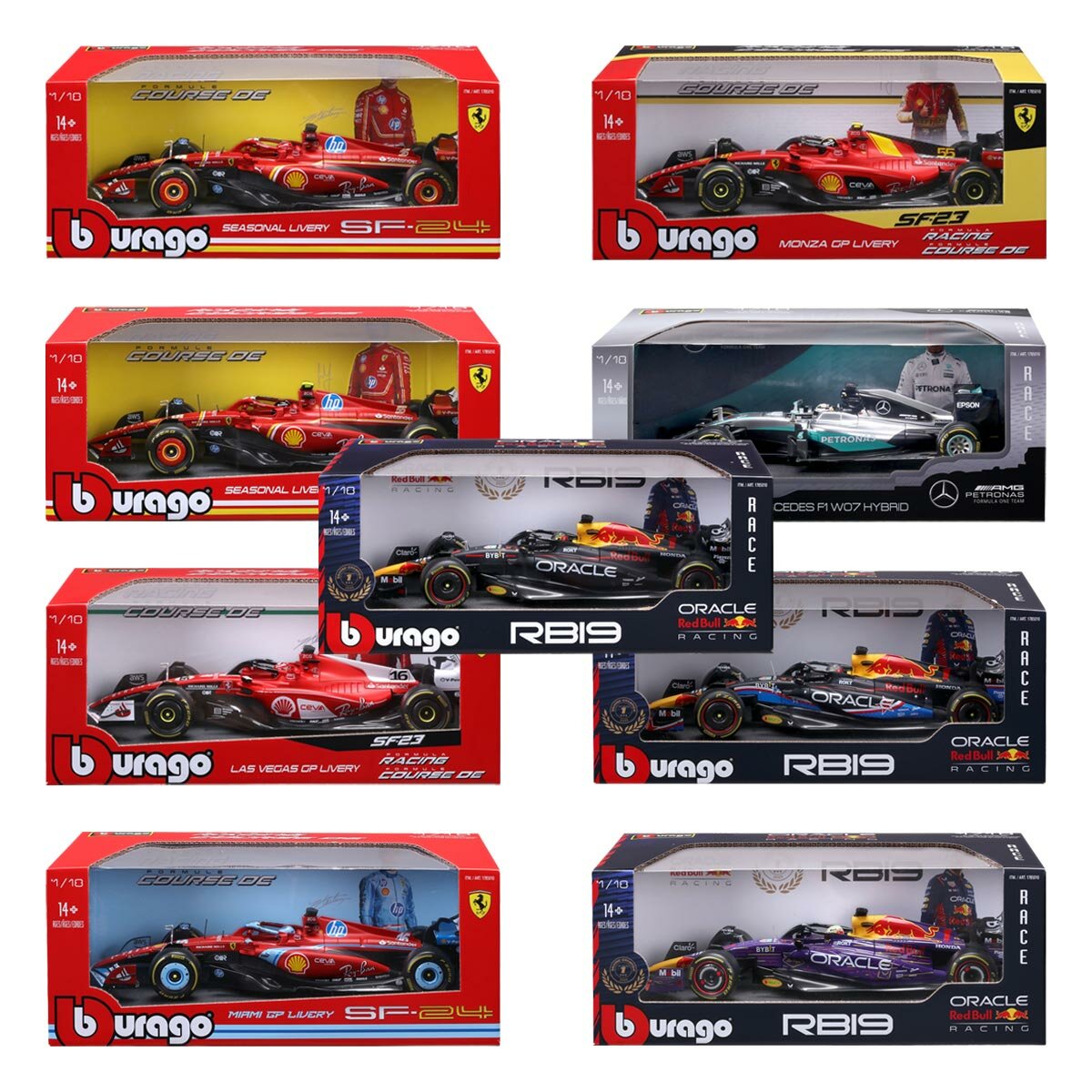Maisto Cars 1:18 Formula 1 Diecast Individual Cars - Assortment