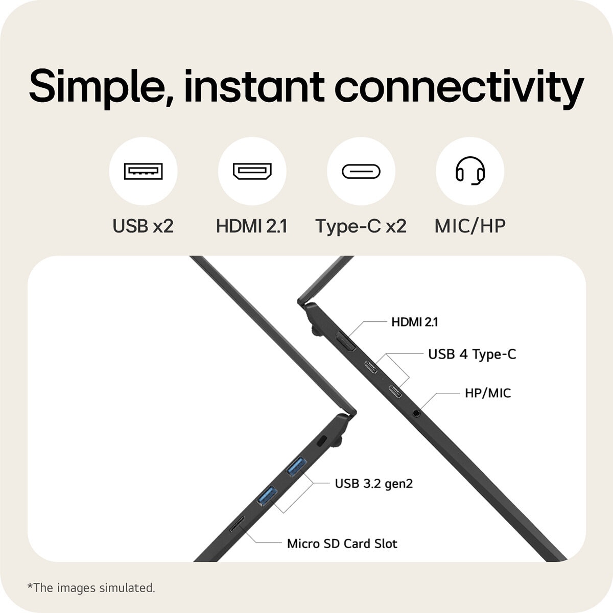 LG gram, Intel Core Ultra 7, 16GB RAM, 1TB SSD, 16 Inch Laptop, 16Z90T-G.AA78A5