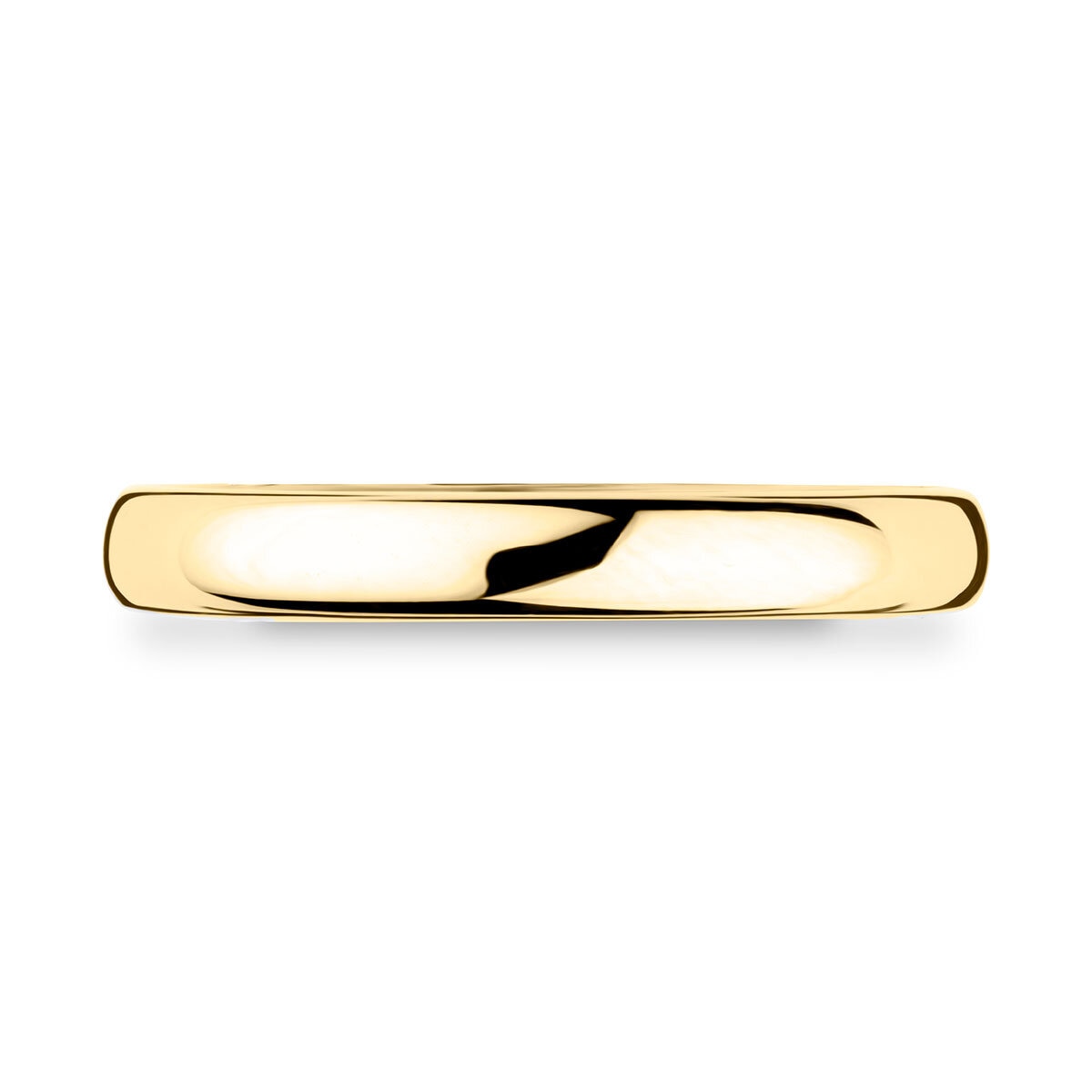 3.0mm Basic Court Wedding band. 18ct Yellow Gold