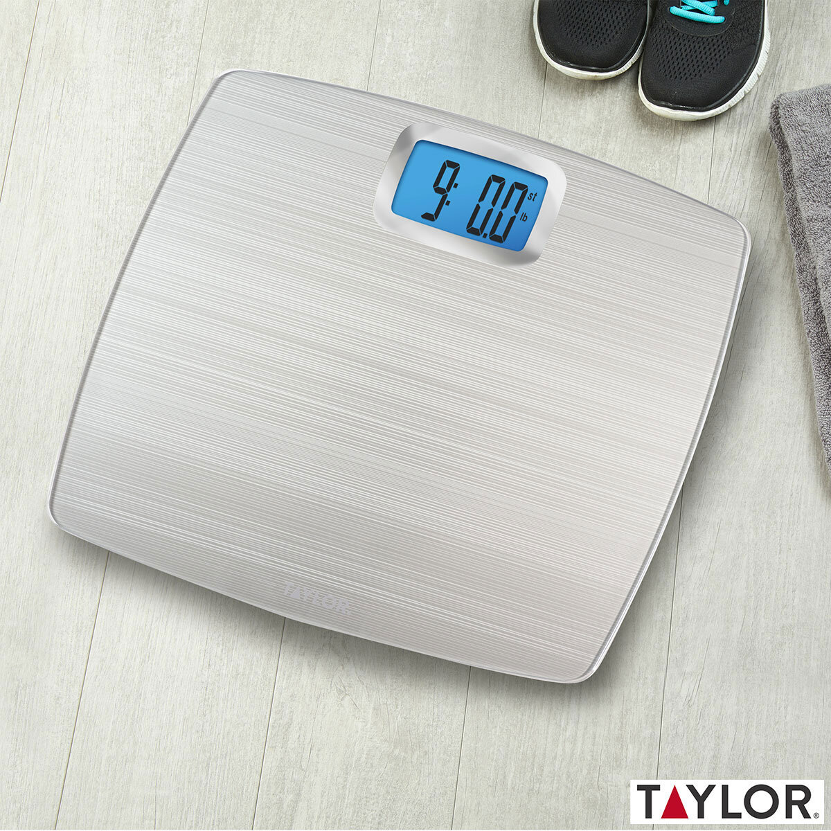 Taylor Digital Glass Bathroom Scale, Silver Costco UK
