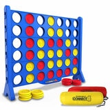 Studio image of the Giant Connect 4 with the storage bags