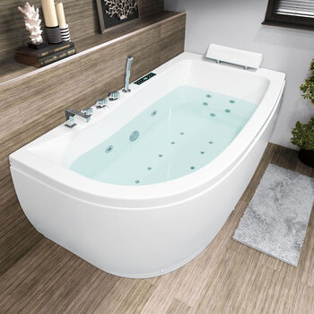 Vidalux CO58 Whirlpool and Airspa Deluxe Bath, Right Side, 1700 x 900