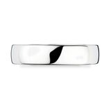 5.0mm Basic Light Court Wedding band. Platinum