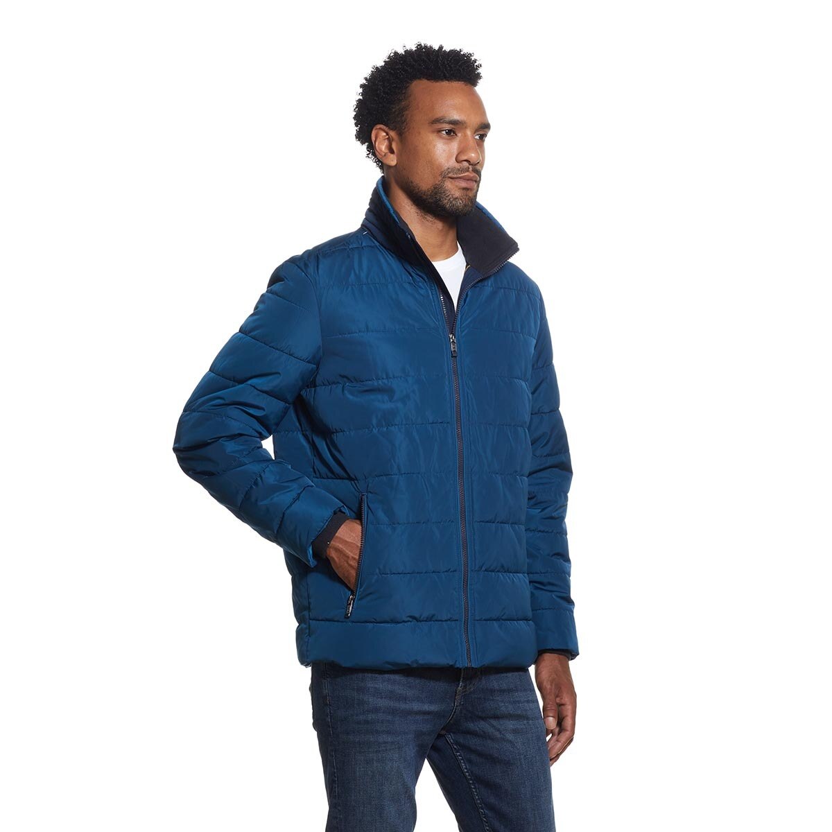 Weatherproof Men's Puffer Jacket in Blue Costco UK