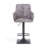 Orion Light Grey Fabric Bar Stool 2 pack