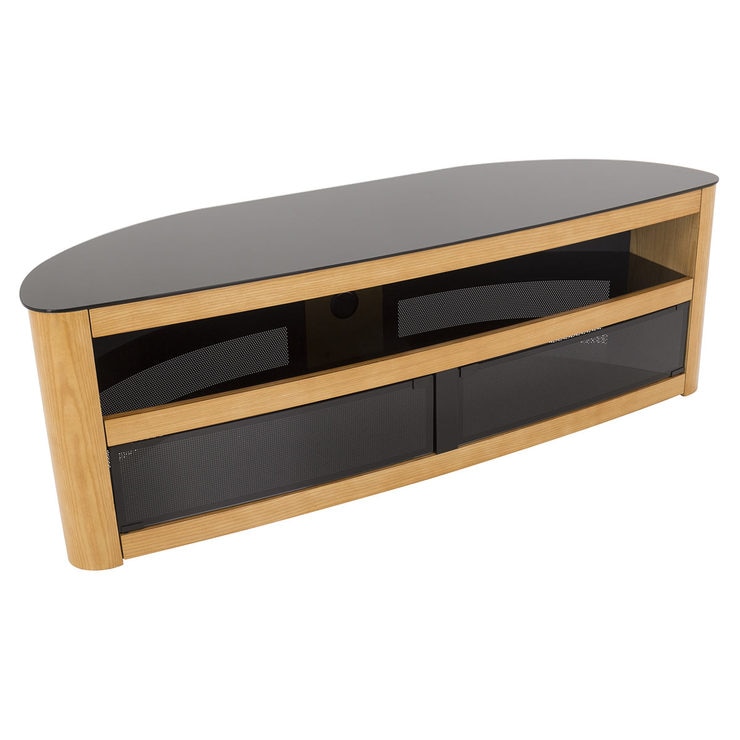 AVF Burghley Affinity Plus Curved TV Stand for TVs up to 70", Oak