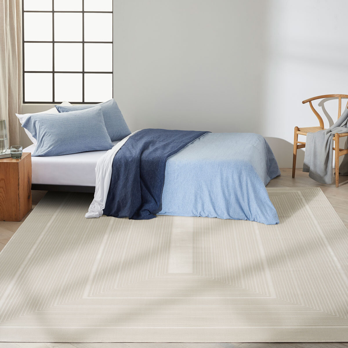 Calvin Klein CK024 Irradiant Ivory Rug, in 2 Sizes