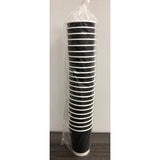 Plastic Packaged 12oz Double Wall Black Hot Cups, 500 Pack