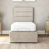 Highgrove Fenton Taupe Fabric Electric Adjustable Bed Base With Medium Memory Foam Mattress Highgrove Fenton Taupe Fabric Electric Adjustable Bed Base With Medium Memory Foam Mattress