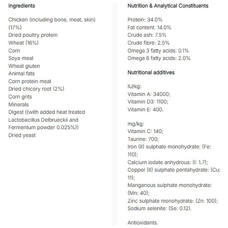 Purina One Adult Cat Chicken and Whole Grains, 7.5kg