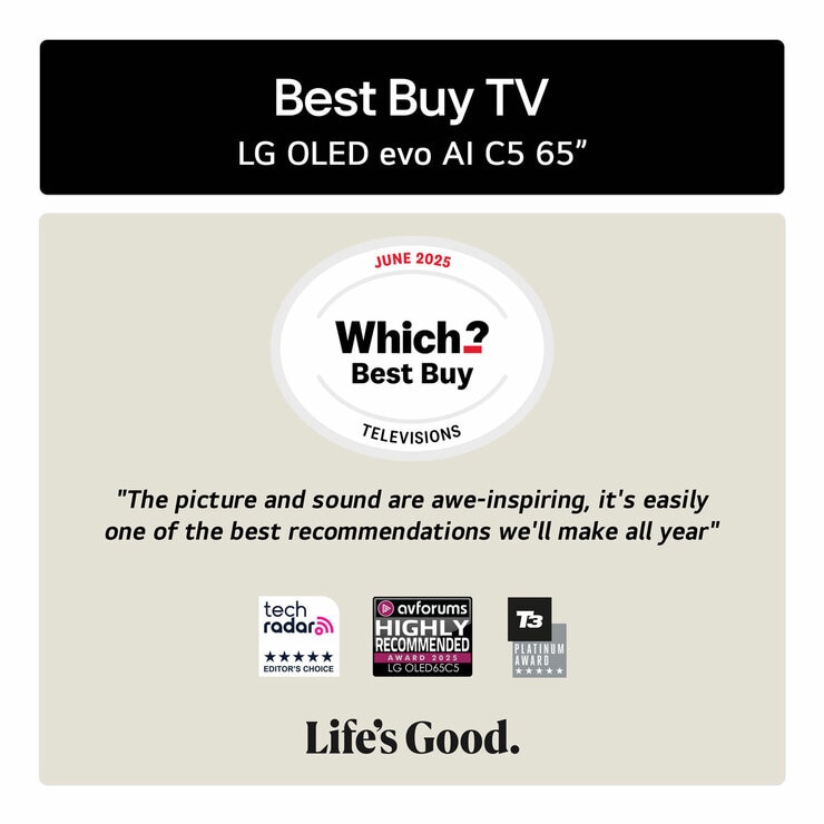 LG OLED65C55LA.AEK 65 Inch OLED 4K Ultra HD Smart TV