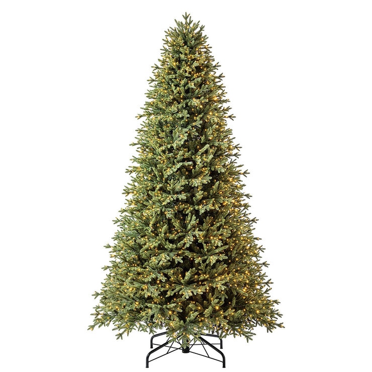 9ft ( 2.7m ) Pre-Lit Aspen Artificial Christmas Tree With 2,700 Colour-Changing Radiant Micro Twinkle LED Lights