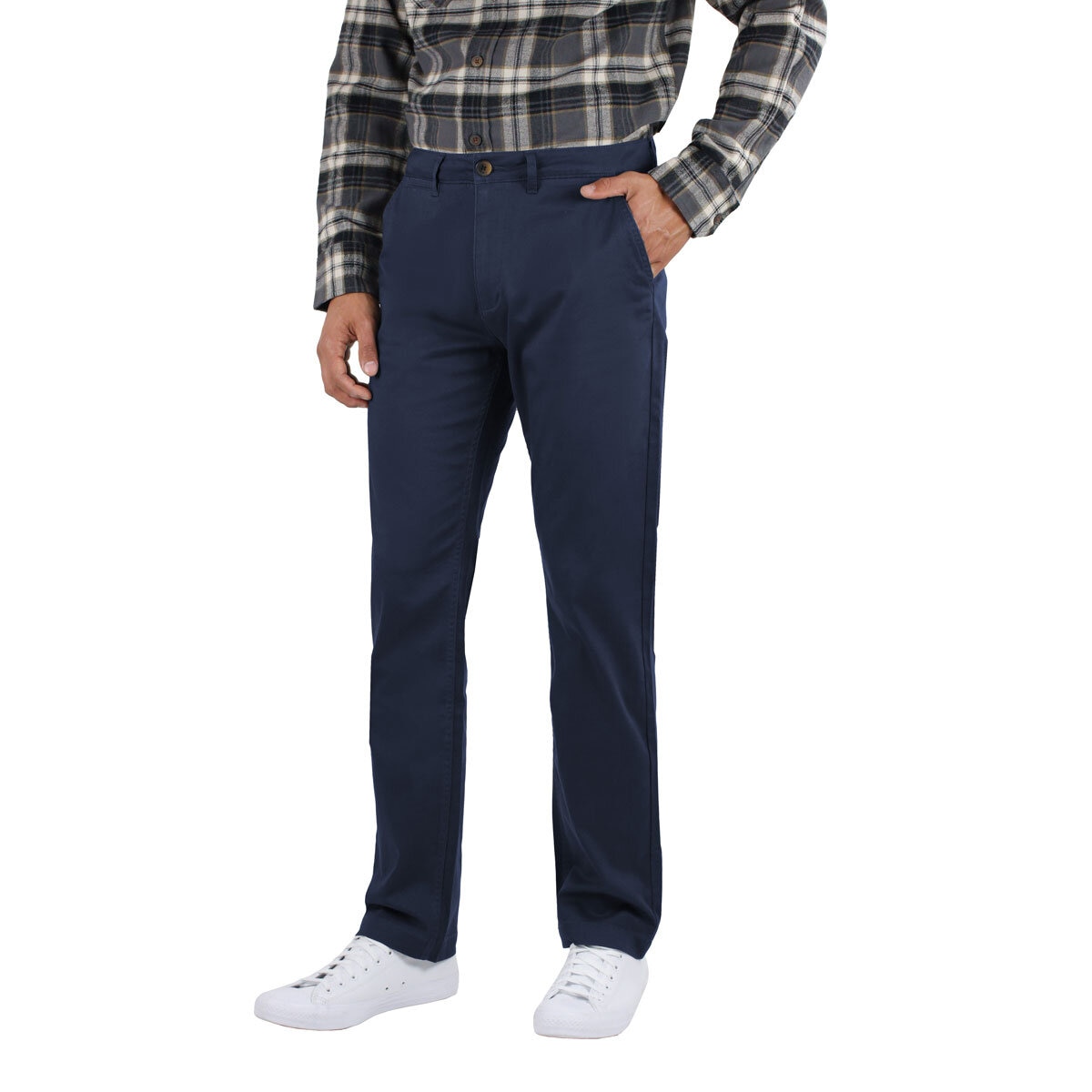 Jachs Mens Stretch Chino in Navy, W40 L32