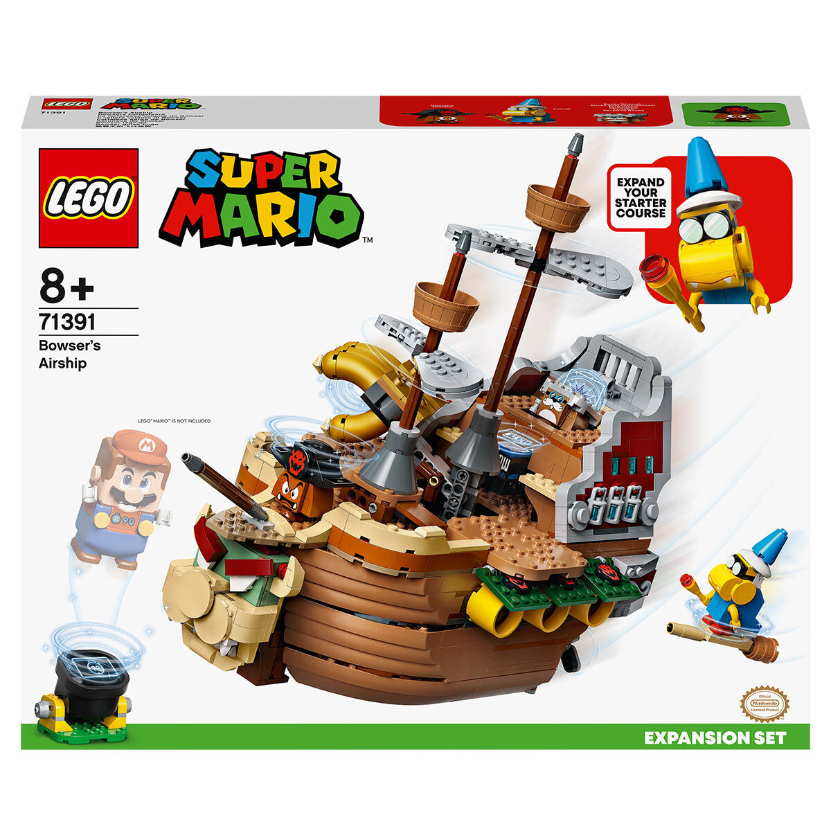 Buy LEGO Super Mario Bowser's Airship Expansion Set Box Image at Costco.co.uk