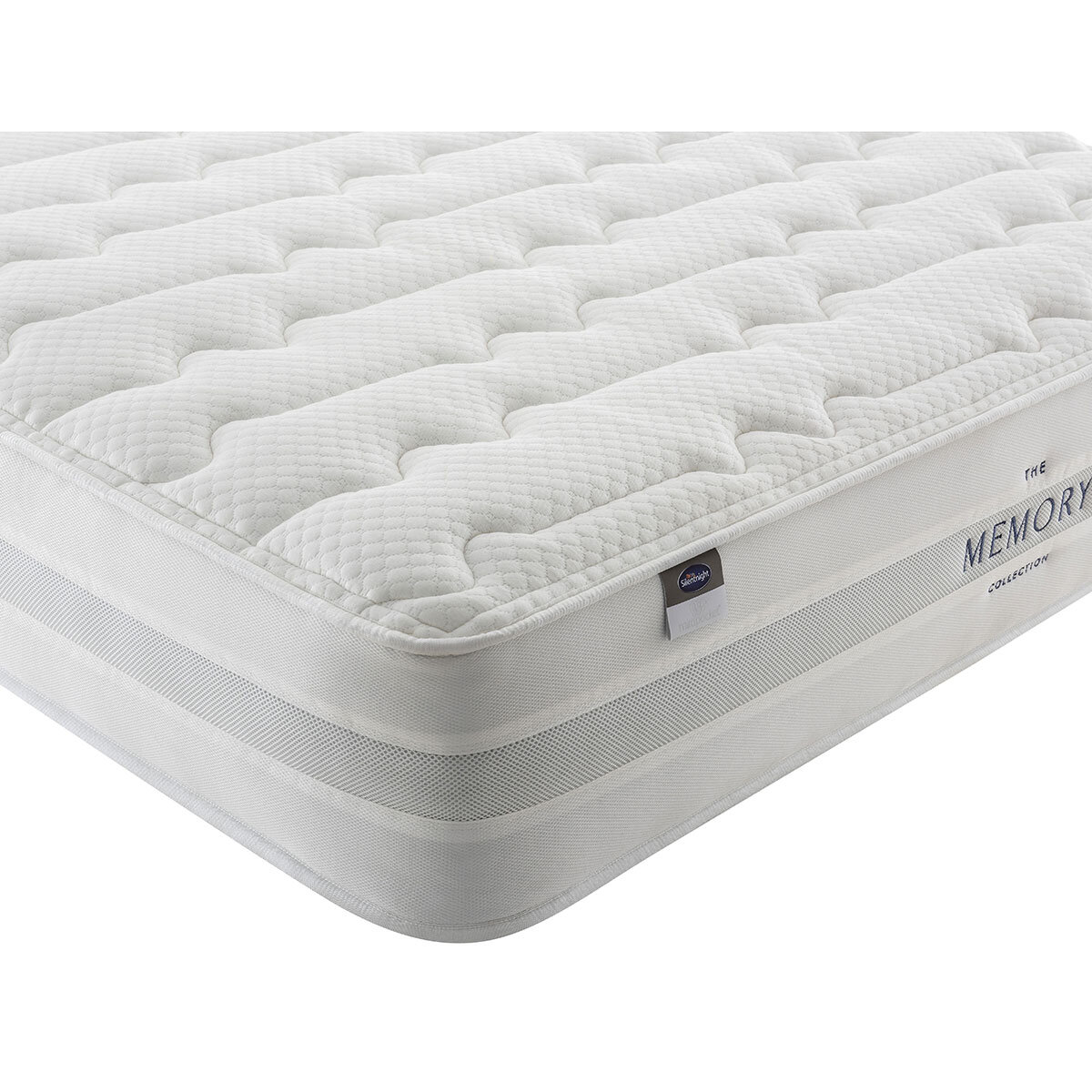 Silentnight Memory Pocket 2000 Mattress & Slate Grey Divan in 4 Sizes