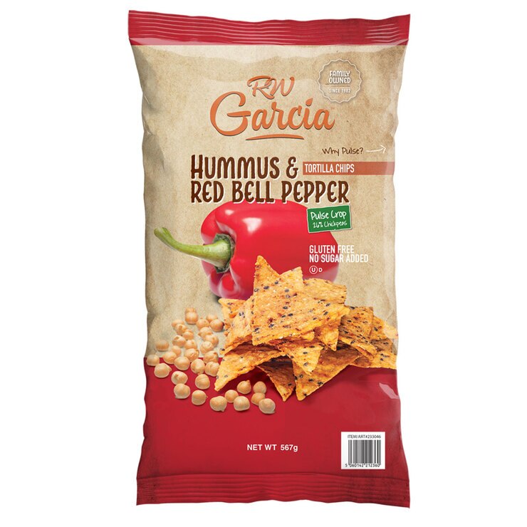 RW Garcia Hummus & Red Bell Pepper Tortilla Chips, 567g Costco UK