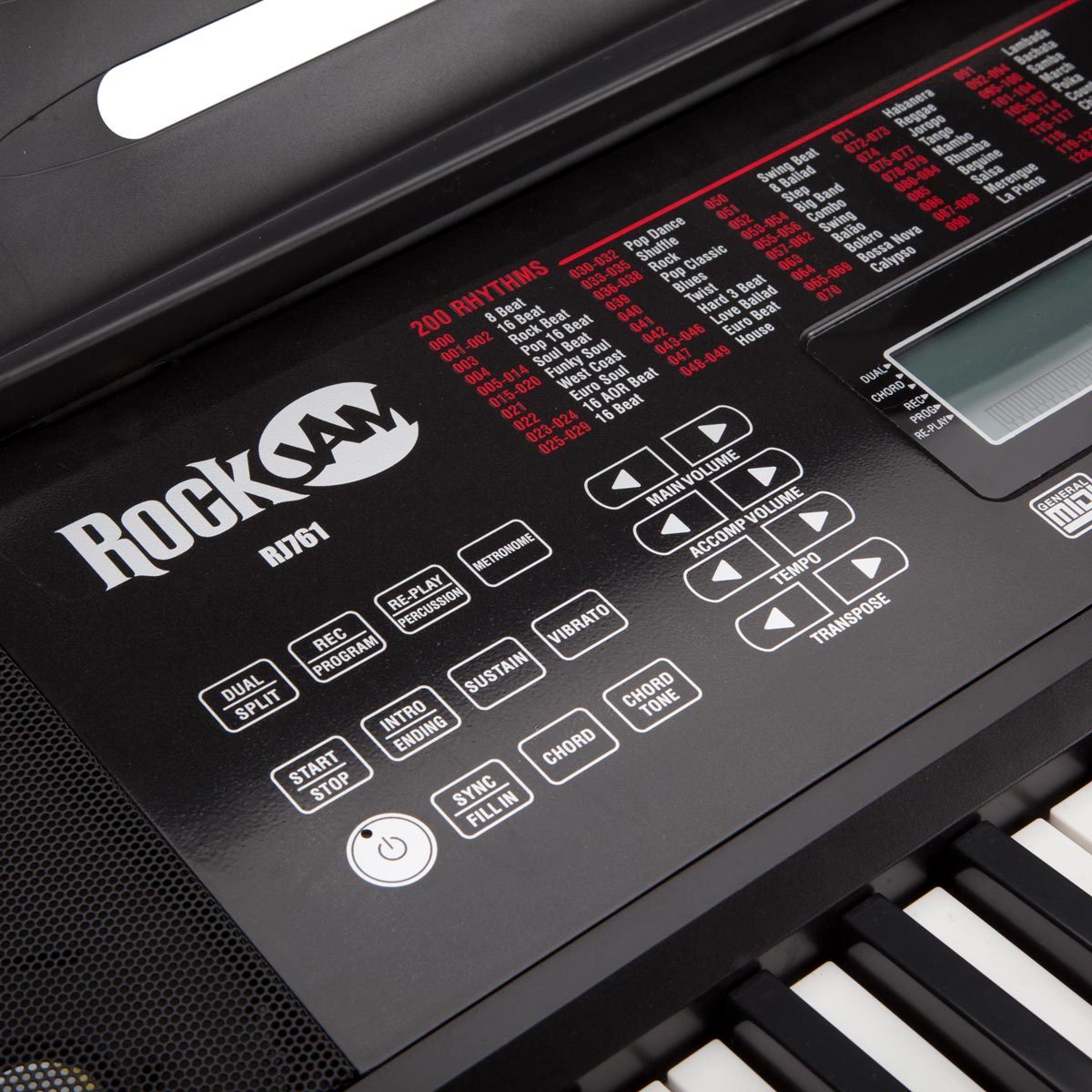 RockJam RJ761, Portable Keyboard Bundle in Black Costco UK
