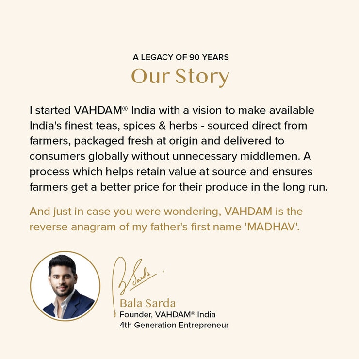 Vahdam Turmeric Tea Variety, 70 Pack