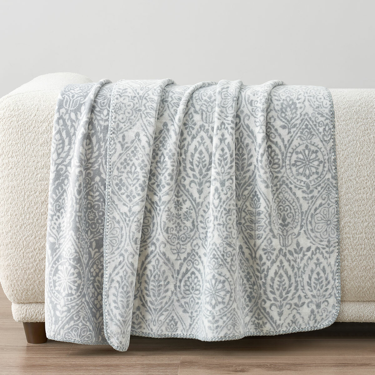 Casual Living Reversible Grey Plush Throw, 127 x 177 cm Casual Living Reversible Grey Plush Throw, 127 x 177 cm
