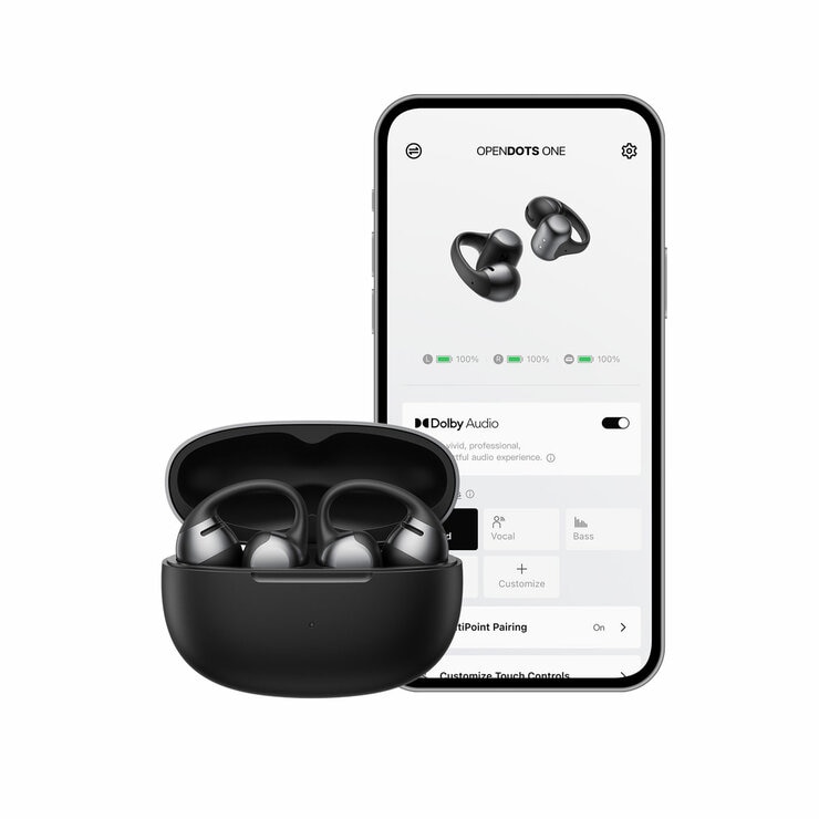 Shokz OpenDots One Headphones in Black