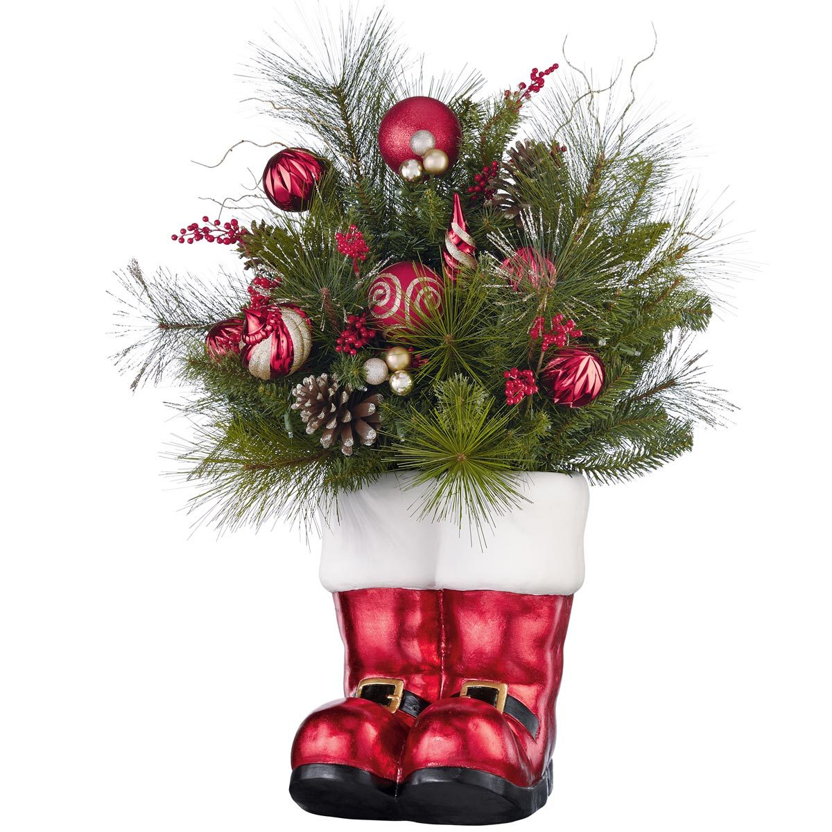 36" (91cm) LED Santa Floral Boot Arrangement