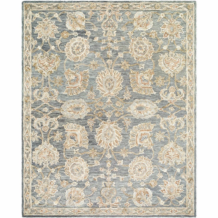 Livabliss Arnold Wool Grey Rug, In 2 Sizes