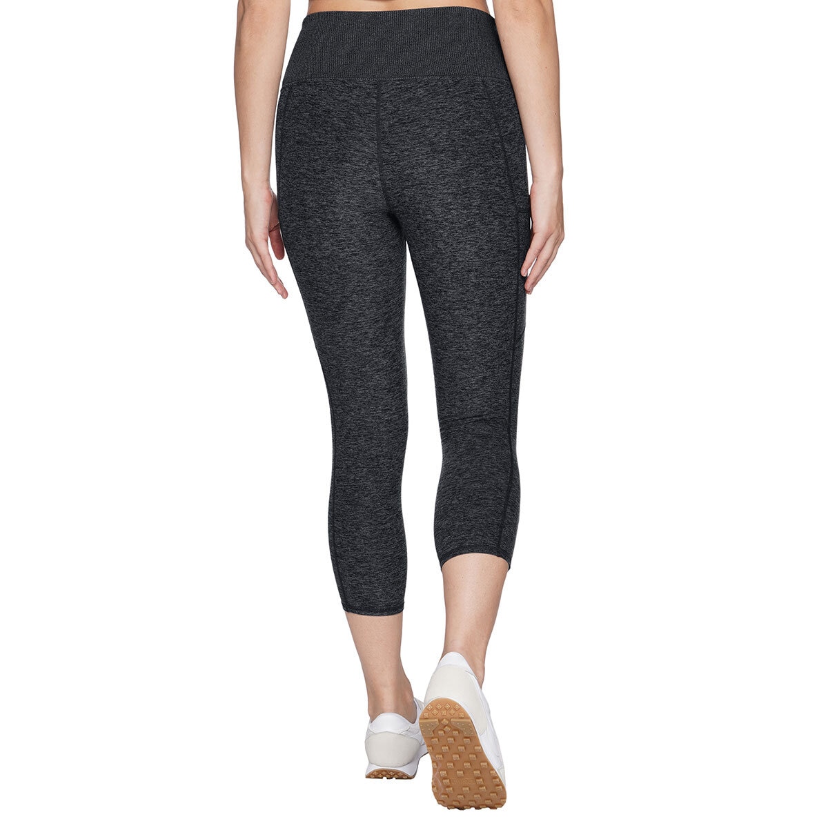 Kirkland Signature Ladies Brushed Capri Legging in Shadow