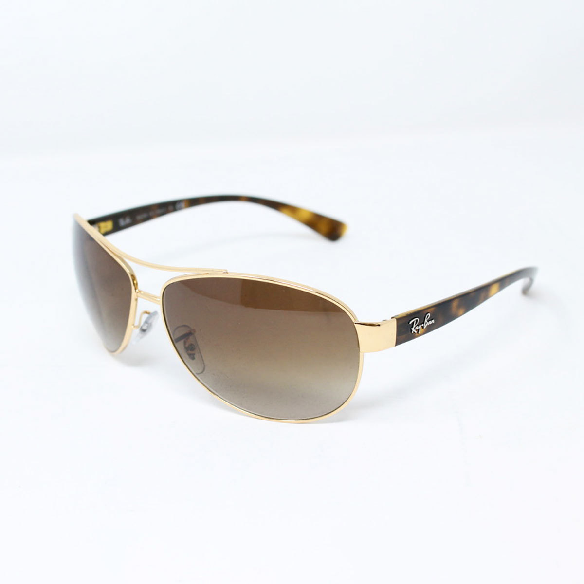 Ray-Ban Aviator Gold & Tortoise Shell Sunglasses with Brown Lenses, RB3386 001/13