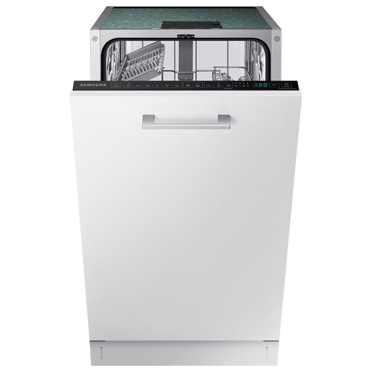Samsung Series 5 Auto Door Open DW50DG430B00EU, 9 Place Setting Integrated Dishwasher, D Rated in White