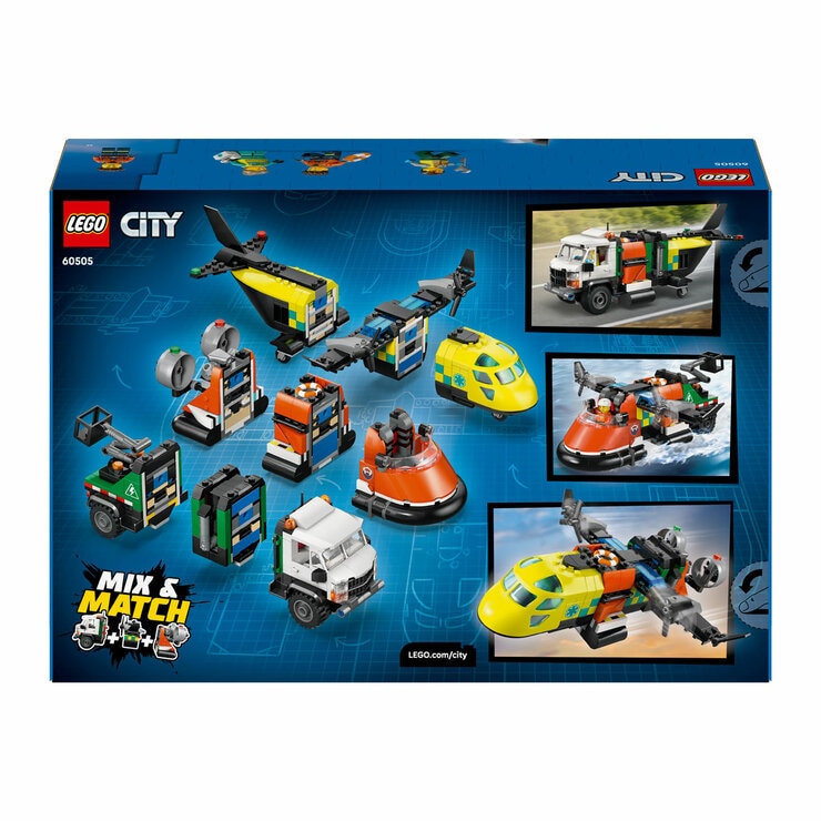 LEGO City Airplane, Service Truck and Hovercraft Remix - Model 60505 ( 7+ Years)