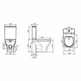 Tavistock Lindo Open Back Toilet With Cistern And Seat