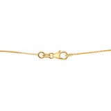 8-8.5mm Cultured Freshwater White Pearl Drop Pendant, 14ct Yellow Gold