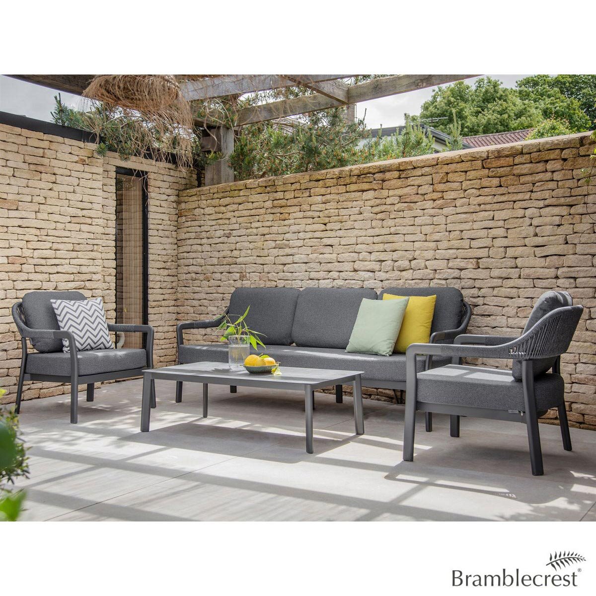 Capri 3 Seat Sofa with 2 Chairs & Coffee Table