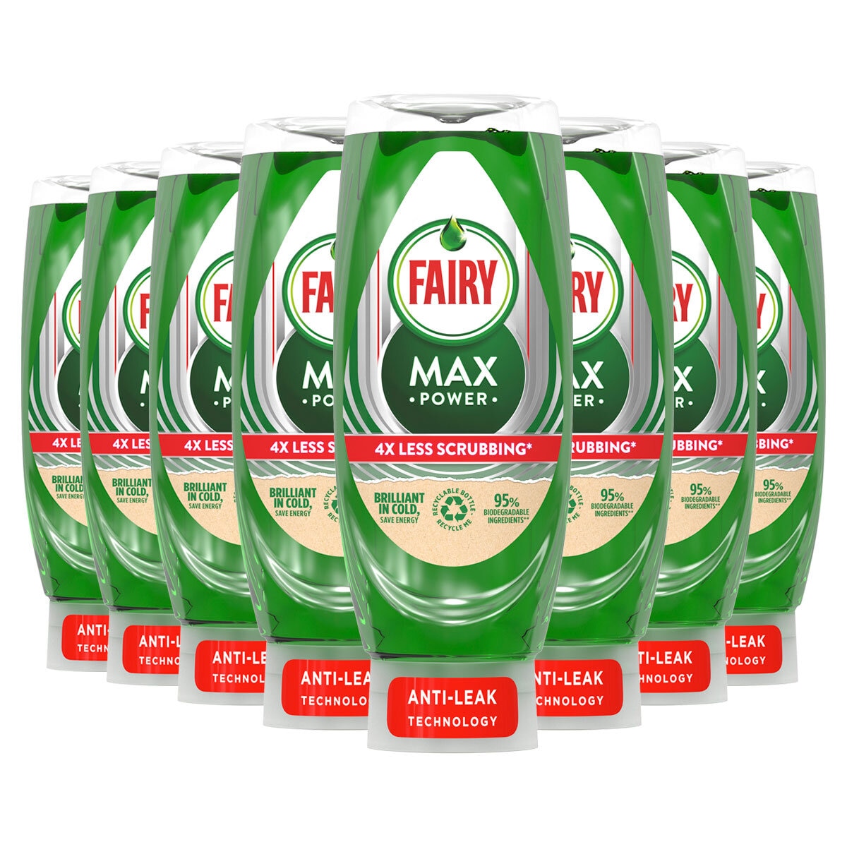 Fairy Hand Dish Original, 8 x 540ml