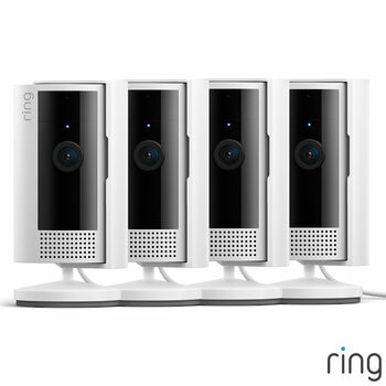 Ring Wired Indoor Camera 4 Pack in White