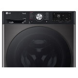 Close up LG FWY916BBTN1 11/6kg Washer Dryer, D Rated in Black