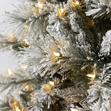 9' Glitter / Flocked Cashmere Tree Close-Up1 Image at Costco.co.uk