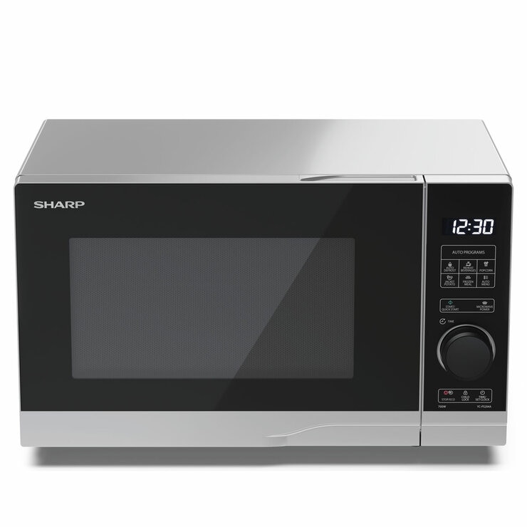 Front top Profile of Sharp Compact 20 Litre 700W Solo Digital Microwave