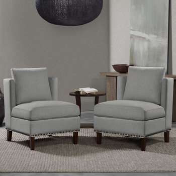 Thomasville Arlo 3 Piece Accent Chair and Table Set