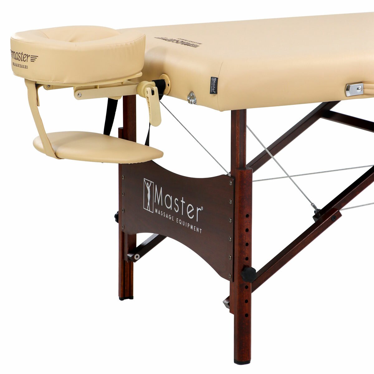 Studio image of the cushioned headrest and armrest
