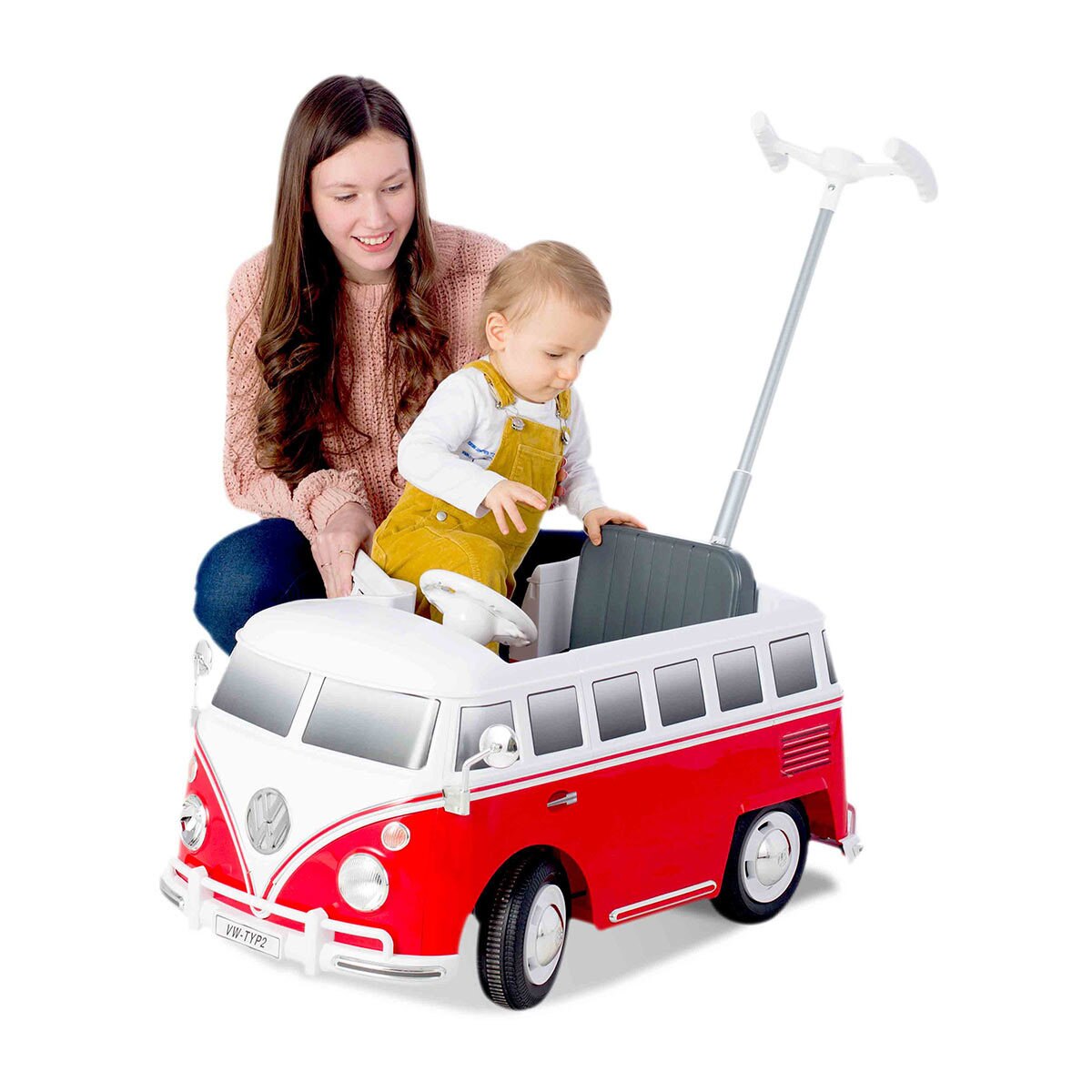 Rollplay VW Camper Van Children's Push Car Red (12+ Months) Costco UK