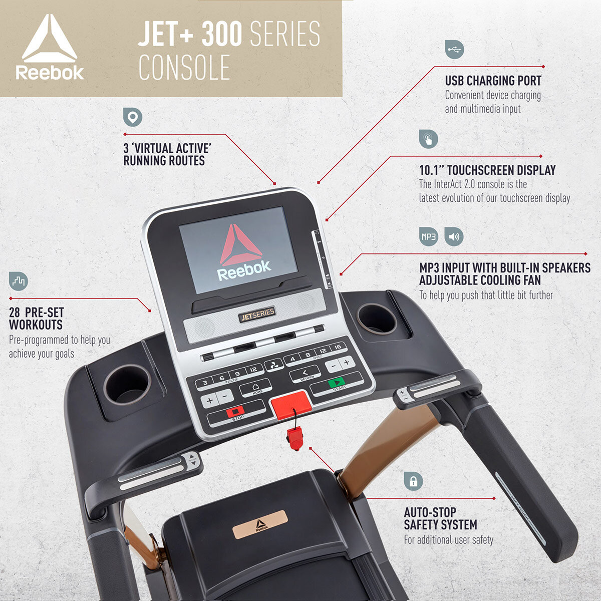 Image for Reebok Jet 300+ Treadmill